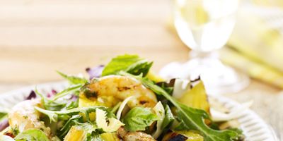 <p>If you're already grilling the shrimp, why not throw on pineapples as well? The heat will intensify the flavor by reducing the water, and this salad is the perfect introduction to the wonders of grilled fruit.</p><p><b>Recipe: </b><a href="http://www.delish.com/recipefinder/shrimp-pineapple-salad-basil-ghk"><b>Shrimp and Pineapple Salad with Basil and Baby Greens</b></a></p>