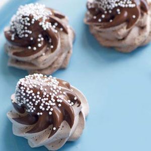 <p>Meringues can feel a little too light for dessert when you need a chocolate fix, so these mini sweets are dipped in a little extra chocolate for good measure.</p>
<p><strong>Recipe: <a href="http://www.delish.com/recipefinder/snow-capped-chocolate-meringue-kisses-recipe-122495" target="_blank">Snow-Capped Chocolate Meringue Kisses</a></strong></p>