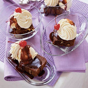 <p>There will be no judgement if your mound of whipped cream is larger than both your brownie and your scoop of ice cream. You know what you like.</p>
<p><strong>Recipe: <a href="http://gogonow.org/recipefinder/brownie-sundaes-121240%22 target="_blank">Brownie Sundaes</a></strong></p>