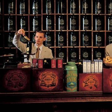 <p>With one of the most elaborate selections in the world, this prestigious Parisian emporium showcases an apothecary-style wall of more than 600 aromatic varieties—all innovative and unparalleled in quality. Gourmands can savor the ultimate haute cup of tea (like the Coup De Soleil vanilla black tea blend with caramel and wild strawberry essence), alongside exquisite French cuisine and tea-scented delights. <a href="http://www.mariagefreres.com/" target="_blank">mariagefreres.com</a></p>