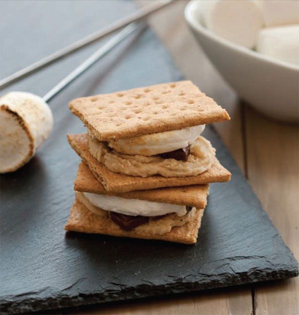 "I'm not an outdoors kind of person. I'm more of a stay-where-I-can-shower-on-a-daily-basis kind of person. However, even I would brave the wild frontier for some of the roasty-toasty melted goodness of campfire s'mores. This indulgent twist on a classic summertime treat is easy to create in your own home — it's a homebody's dream come true." — Lindsay Landis
 Recipe: Cookie Dough S'mores