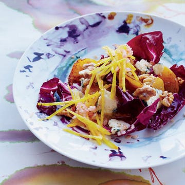 <p>Cookbook author Deborah Madison turns a classic beet-and-walnut salad into something surprising (and quite delicious) by using both lightly crunchy grated raw beets and seared-until-sweet-and-blistered cooked ones.</p><p><strong>Recipe:</strong> <a href="http://gogonow.org/recipefinder/double-beet-salad-radicchio-blue-cheese-recipe-fw0813%22%3E%3Cstrong%3EDouble-Beet Salad with Radicchio and Blue Cheese </strong></a></p>