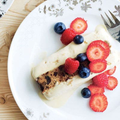 Fruit Cake Ice Cream Terrine