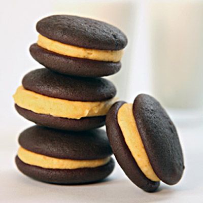 <p>Whether given as gifts or enjoyed by the baker, these soft cocoa cookies sandwiched with creamy pumpkin filling are a welcome holiday treat.</p><p><b>Recipe:</b> <a href="http://www.delish.com/recipefinder/mini-pumpkin-whoopie-pies-recipe-mslo1010" target="_blank"><b>Mini Pumpkin Whoopie Pies</b></a></p>