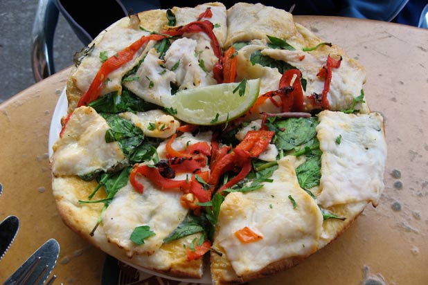 <p>Crocodile pizza and crocodile bread are quite popular in Australia… in fact, as an abundant local meat, crocodile is often consumed in various dishes. If you fancy, there are also kangaroo and emu pizza toppings on offer at select eateries around the country. No word on Crocodile Dundee's involvement in this creation! </p>