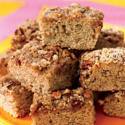 <p>The pecan-crumb topping elevates this cake from a banana bread-hybrid to a sweet brunch indulgence. For best flavor, make sure to use extremely ripe bananas.</p>
<p><strong>Recipe: <a href="http://gogonow.org/recipefinder/banana-cake-pecan-crumb%22 target="_blank">Banana Cake with Pecan-Crumb Topping</a></strong></p>