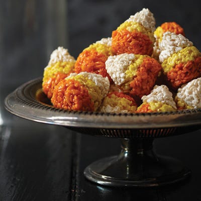 Spiced Candy Corn Crispies