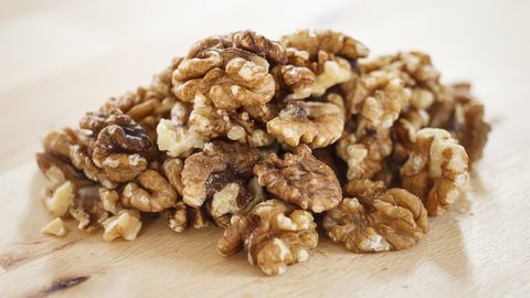 <p>"Eating omega-3 fatty acids activate fat burning by changing your insulin resistance, and walnuts are full of them" says Mark Hyman, M.D., author of <a href="http://www.amazon.com/Blood-Sugar-Solution-10-Day-Detox/dp/0316230022" target="_blank"><em>The Blood Sugar Solution 10-Day Detox Diet</em></a>. "They're also an important part of a low-glycemic diet, which studies show burn 300 calories more per day than high-glycemic diets."</p>