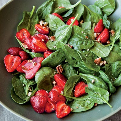 Fresh Strawberry and Spinach Salad