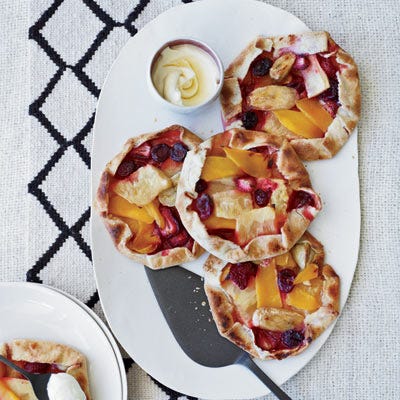 Free-Form Pineapple, Mango, and Berry Tarts