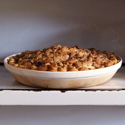 Streusel-Topped Pear and Plum Pie