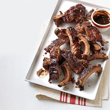<p>First coated in a spicy dry rub mixture before being basted with a tangy homemade sauce, these barbecue ribs are a surefire way to please a crowd.</p>
<p><strong>Recipe: <a href="http://gogonow.org/recipefinder/st-louis-style-baby-back-ribs-recipe-wdy0813%22 target="_blank">"St. Louis-Style" Baby-Back Ribs</a></strong></p>