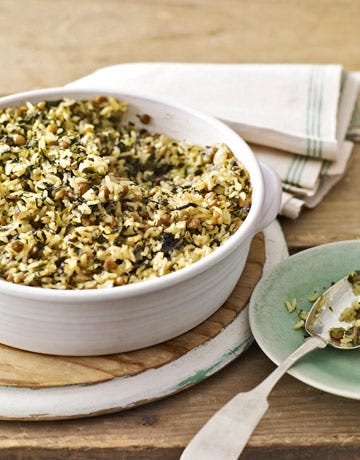 <p>Baked with lentils and rice in this casserole recipe, frozen spinach makes for a healthy and filling dinner.</p>
<p><b>Recipe: <a href="http://gogonow.org/recipefinder/curried-spinach-lentil-bake-recipe%22%3ECurried Spinach and Lentil Bake</a></b></p>