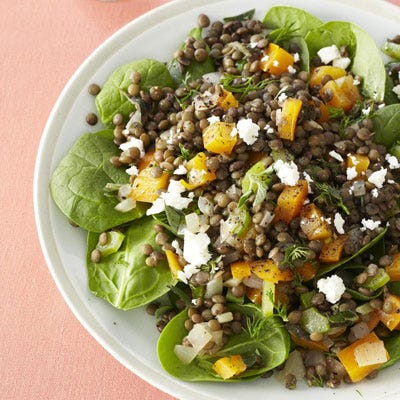 <p>Don't skip your salads this winter with this classic French dish; warm lentil salad is at once healthful, hearty, and comforting.</p>
