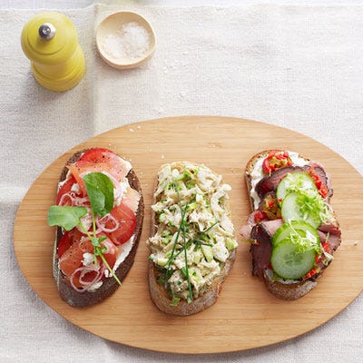 Crab Salad Toasts