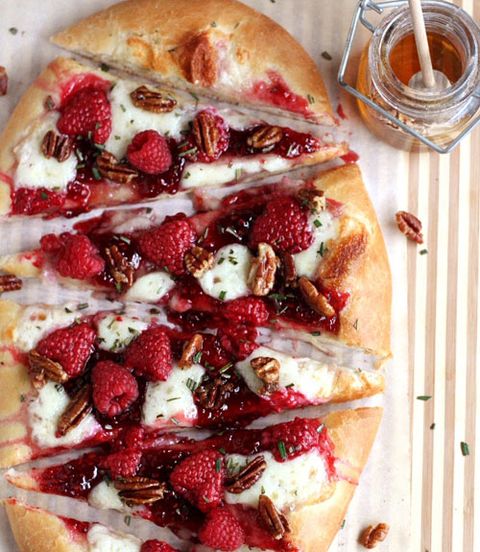 <p>Surprise dinner guests with a creative spin on the typical fruit-and-cheese platter.</p>
<p>Get the recipe at <a href="http://www.completelydelicious.com/2014/04/raspberry-brie-dessert-pizza.html" target="_blank">Completely Delicious</a>.</p>
<div><span><br /></span></div>