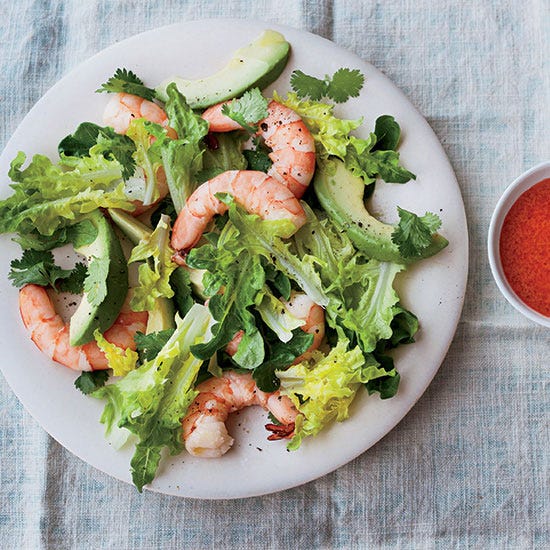 <p>Chef Jonathan Waxman makes his tangy goddess dressing red instead of the classic green, using red bell peppers for color and flavor.</p><p><strong>Recipe:</strong> <a href="http://gogonow.org/recipefinder/avocado-shrimp-salad-red-goddess-dressing-recipe-fw0714%22%3E%3Cstrong%3EAvocado-and-Shrimp Salad with Red Goddess Dressing</strong></a></p>