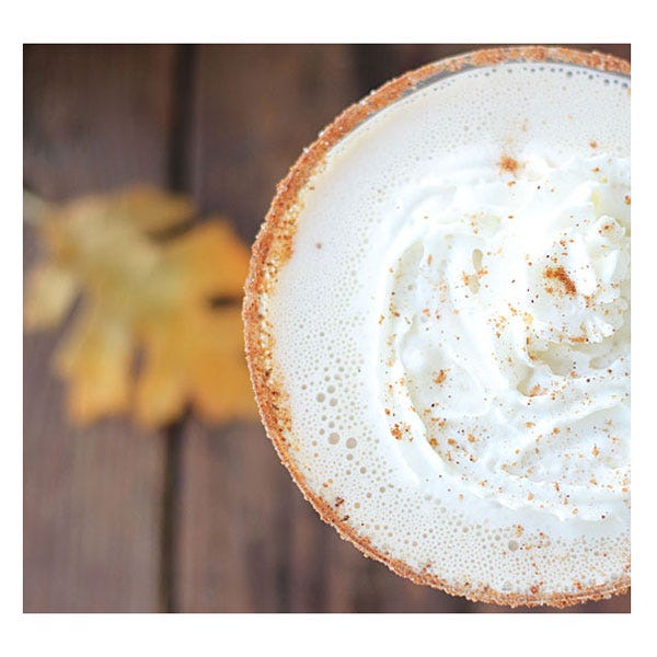 <p>Forget a knife and fork, you can eat these tiny pumpkin pies in one bite!</p> <p><strong>Get the recipe from <a href="http://theblondcook.com/2012/10/spiced-pumpkin-cocktail/" target="_blank">The Blond Cook</a>.</strong></p>