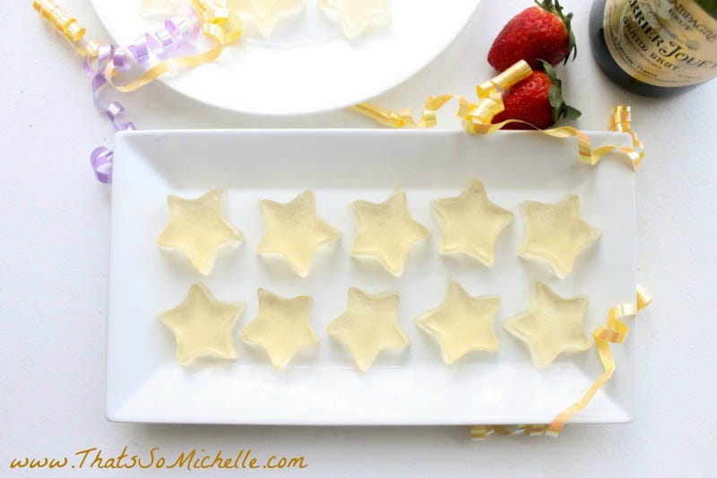Peach and Vanilla Champagne Jello Shots
