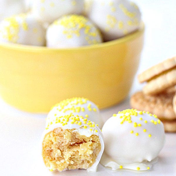 <p> </p> <p><strong>Get the recipe from <a href="http://www.sixsistersstuff.com/2014/09/no-bake-lemon-cookie-truffles-recipe.html" target="_blank">Six Sisters' Stuff</a>.</strong></p>