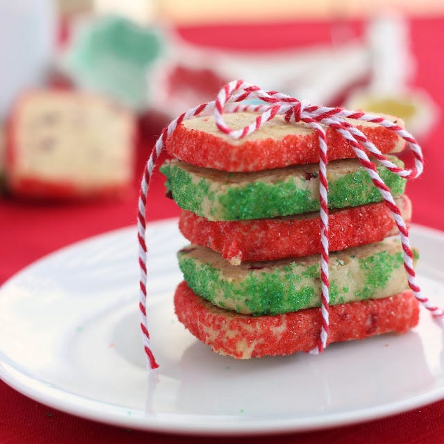 <p>Seasonal flavors of cranberry, orange and ginger upgrade a basic cookie dough. Be sure to make an extra batch to share with friends!</p> <p><strong>Get the recipe from <a href="http://www.cookingonthefrontburners.com/2013/12/cranberry-orange-spice-cookies-and.html" target="_blank">Cooking on the Front Burner</a>.</strong></p>