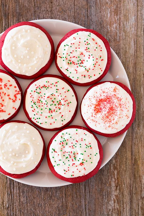 <p>A basic sugar cookie recipe is elevated with cocoa powder, red food coloring and festive sprinkles to create the perfect holiday treat.</p> <p><strong>Get the recipe from <a href="http://www.cookingclassy.com/2013/12/red-velvet-sugar-cookies/" target="_blank">Cooking Classy</a>.</strong></p>