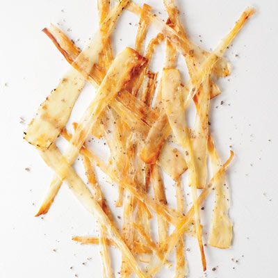 These crisp, salty, and smoky vegetable strips are from chef Quinn Hatfield of <a href="http://www.hatfieldsrestaurant.com/" target="_blank">Hatfield's</a> in L.A.<br /><br /><b>Recipe:</b> <a href="/recipefinder/parsnip-bacon-recipe-fw1110" target="_blank"><b>Parsnip Bacon</b></a>