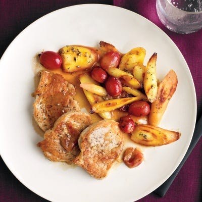 <p>This quick recipe is ideal for a solo dinner at home. Thinly sliced pork tenderloin cooks up in just minutes. The side dish is prepared in the same pan. Cooking for two? Just double the recipe. </p>
<p><br/><strong>Recipe: <a href="http://gogonow.org/recipefinder/pork-medallions-parsnips-grapes-recipe-mslo0814%22 target="_blank">Pork Medallions with Parsnips and Grapes</a></strong></p>