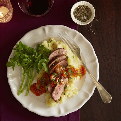 Luxurious duck breast is the perfect centerpiece for any special occasion or elegant meal.
<p><br/><strong><a href="http://gogonow.org/recipefinder/crispy-duck-apricots-recipe-ghk0213?click=recipe_sr" target="_blank">Crispy Duck with Apricots</a></strong></p>