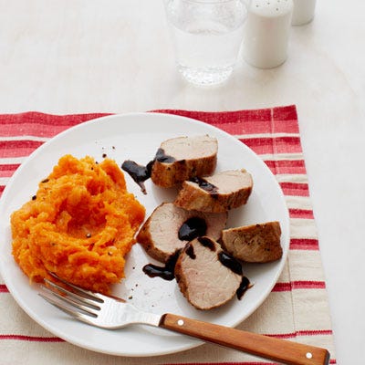 Pair simple roasted pork tenderloin with a tantalizing sweet potato and parsnip mash for a comforting winter meal.
<p><br/><strong>Recipe: <a href="http://gogonow.org/recipefinder/roasted-pork-tenderloin-sweet-potato-parsnip-mash-recipe-wdy0213?click=recipe_sr" target="_blank">Chef Meg's Roasted Pork Tenderloin with Sweet Potato and Parsnip Mash</a></strong></p>