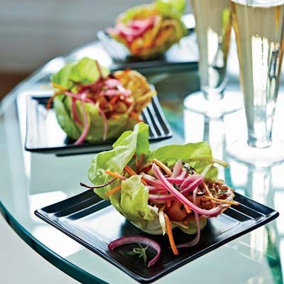 <p>The fun idea here is to make vegetables part of the dressing. Scott Conant sautés strips and cubes of parsnip, carrot, squash, and celery root with thyme, vinegar, and oil, then uses them to dress the Bibb lettuce.</p><br /><p><b>Recipe: </b><a href="/recipefinder/bibb-lettuce-warm-vegetable-vinaigrette-recipe-fw1210" target="_blank"><b>Bibb Lettuce with Warm Vegetable Vinaigrette</b></a></p>