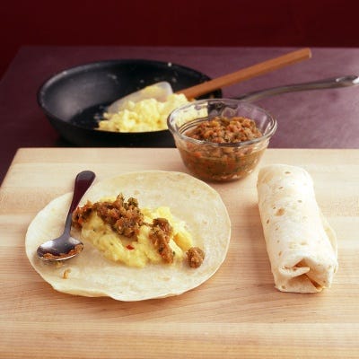 <p>There's no reason for fast-food when you can quickly put together this healthier and tastier breakfast burrito at home.</p>
<p><strong>Recipe: <a href="http://gogonow.org/recipefinder/breakfast-burrito-recipe-mslo0814%22 target="_blank">Breakfast Burrito</a></strong></p>