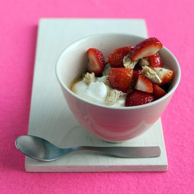 <p>Chunks of shredded wheat cereal add crunchy texture to this healthy breakfast. </p>
<p><strong>Recipe: <a href="http://gogonow.org/recipefinder/yogurt-strawberries-honey-recipe-mslo0814%22 target="_blank">Yogurt with Strawberries and Honey</a></strong></p>
