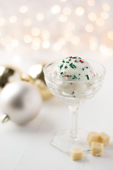 <p>Get the taste of a classic holiday cookie in a cool, creamy bowl of festive, sprinkle-flecked ice cream.</p>  <p><strong>Recipe:</strong> <a href="www.delish.com/recipefinder/no-churn-sugar-cookie-dough-ice-cream-recipe-del1214"><strong>No-Churn Sugar Cookie Dough Ice Cream</strong></a></p>  