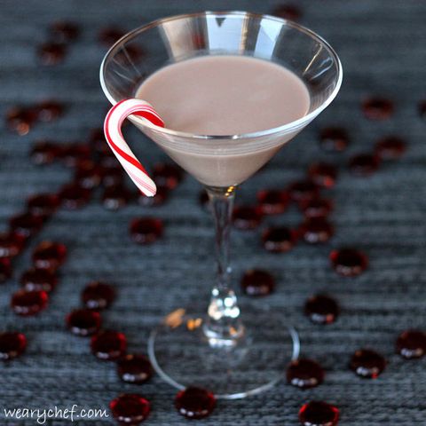 <p><br /><strong>Get the recipe from <a href="http://wearychef.com/chocolate-candy-cane-martini/" target="_blank">The Weary Chef</a>.</strong></p>