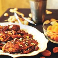 Spiced Chicken Breasts with Dried Apricots