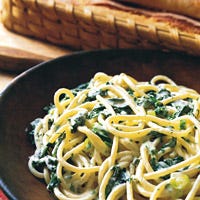 Spaghetti with Creamy Spinach and Tarragon