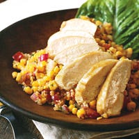 Chicken and Bulgur Salad with Corn