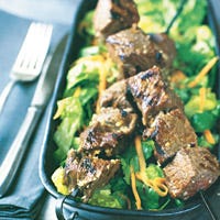 Beef Satays over Thai Salad