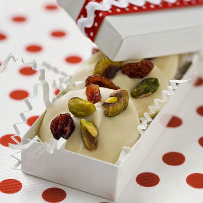 <p>These white-chocolate-dipped cookies are versatile enough to suit all tastes and make a simple project for kids in the kitchen.</p>
<p><b>Recipe:</b> <a href="http://gogonow.org/recipefinder/chocolate-covered-shortbread-holiday-desserts%22 target="_blank"><b>Chocolate-Covered Shortbread</b></a></p>
