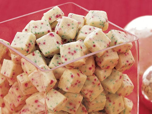 <p>These bite sized cookies are colorful and festive blocks of deliciousness.</p>
<p><b>Recipe:</b> <a href="http://gogonow.org/recipefinder/shortbread-bites-1945%22 target="_blank"><b>Shortbread Bites</b></a></p>