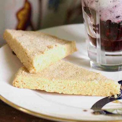 Salted Shortbread Cookies