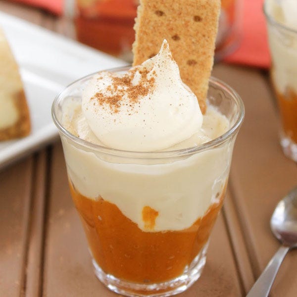 <p>This extra creamy take on lasagna is sure to please the whole family.</p> <p><strong>Get the recipe from <a href="http://www.thatssomichelle.com/2014/09/pumpkin-cheesecake-pudding-shots_28.html" target="_blank">That's So Michelle</a>.</strong></p>