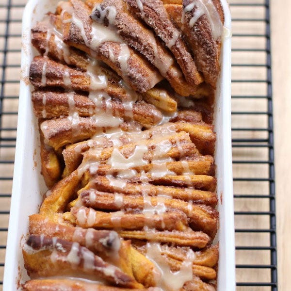 <p>This extra creamy take on lasagna is sure to please the whole family.</p> <p><strong>Get the recipe from <a href="http://willowbirdbaking.com/2011/09/18/pumpkin-spice-pull-apart-bread-with-butter-rum-glaze/" target="_blank">Willow Bird Baking</a>.</strong></p>