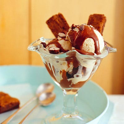 Ultimate Malted Brownie Sundae