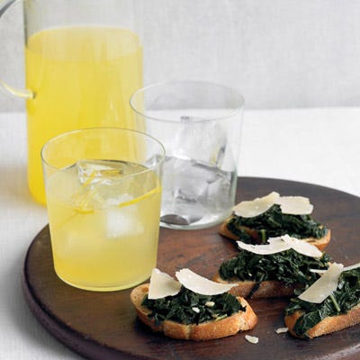 Crostini with Kale and Parmesan