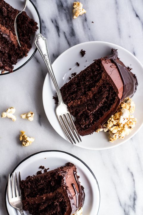 <p>Think the name of this recipe is a mouthful? Just wait until you take that first ridiculously delicious bite.</p>
<p><strong>Get the recipe from <a href="http://www.halfbakedharvest.com/healthier-chocolate-lovers-sweet-corn-hazelnut-crunch-chocolate-cake-wganache/" target="_blank">Half Baked Harvest</a>.</strong></p>