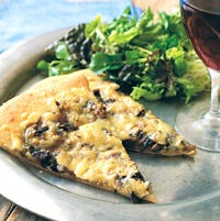 Mushroom, Zucchini, and Swiss-Cheese Pizza