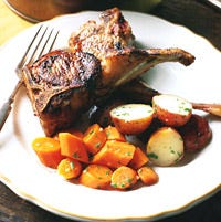 Lamb Chops with Garlic and Olive Oil