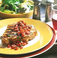 Veal Chops with Fresh-Tomato Sauce